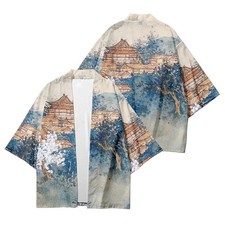Mens Haori Shirt Kimono Yukata