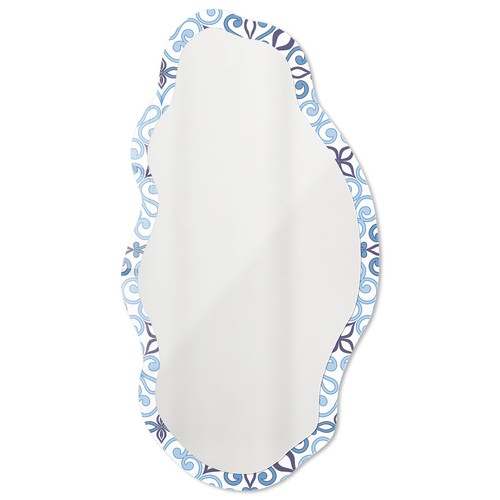 Ornate wall mirror with - ornate,