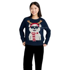 Christmas Xmas Jumper Ladies Knitted Womens Novelty Sweater Winter Warm UK NEW