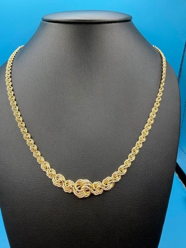 14k yellow gold link necklace - 14k,