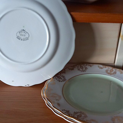 Royal vale china white - china, gold