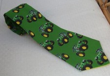 Green John Deere Tractors tie