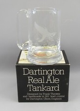 Dartington 24% Lead Crystal Real Ale Tankard Frank Thrower FALKLAND ISLANDS 1985