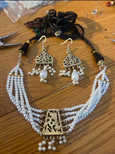 Afghan set jewellery choker - set,