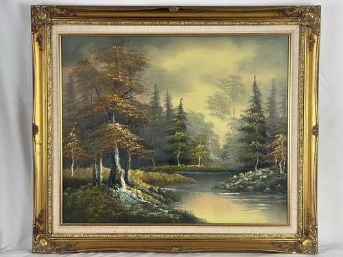 Original oil painting autumn - original,