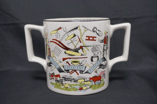 Antique staffordshire burleigh - staffordshire,