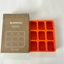 Nespresso Barista Collection Ice Cube Tray - Bright Orange - New