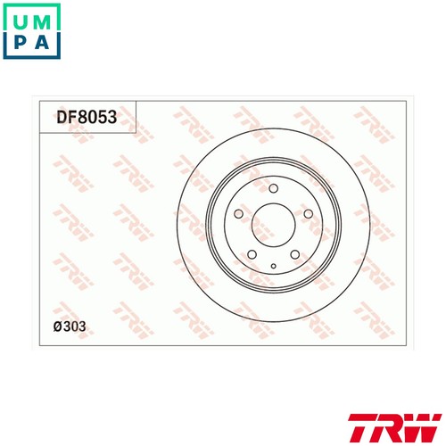 Brake disc df8053 - df8053, for