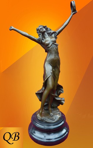Art deco bronze figurine - art,