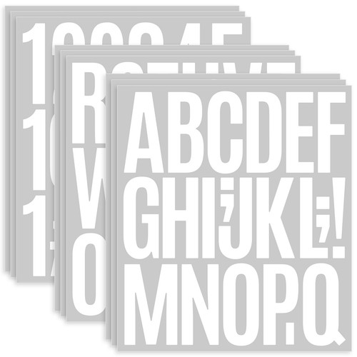 Sheet large letter stickers - 9,