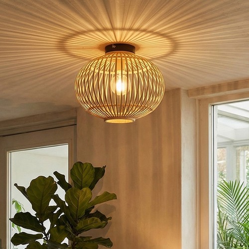 Natural wicker rattan ceiling - rattan,