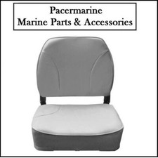 Deluxe Marine Folding Helm Seat Grey