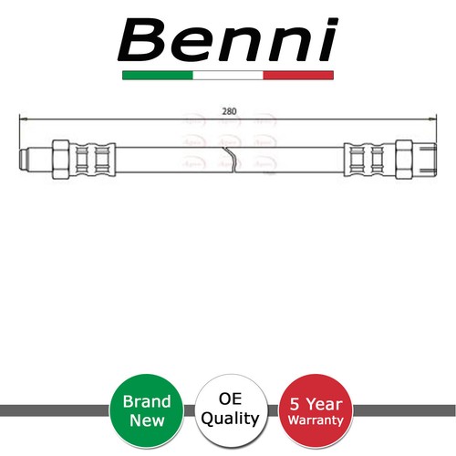 Brake hose rear outer benni - hose,