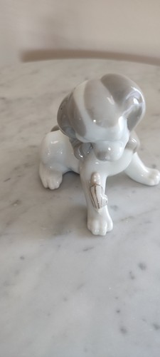 Lladro spaniel dog with snail - spaniel,