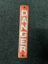 VINTAGE ENAMEL DANGER SIGN
