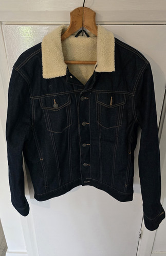 Men blue denim - denim, jacket