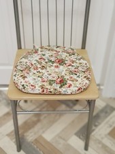 chair cushion seat pads x 4 flowered design
