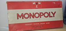 Monopoly Board Game Vintage Classic Rare Collectible. Waddington Family Game.