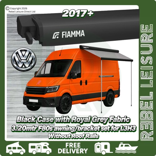 Fiamma f80s 20m black awning - fiamma,