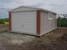 Concrete Garage DELIVERED & INSTALLED Pre-fab Sectional Apex Roof Shed