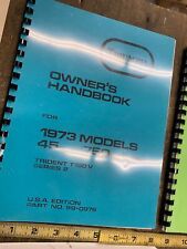 TRIUMPH TRIDENT Owners