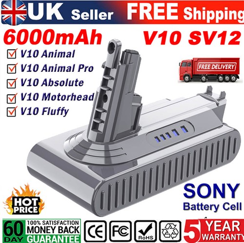 6000mah for dyson - cyclone, v10