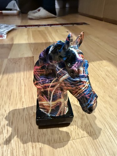 Mini horse head - horse, multicoloured