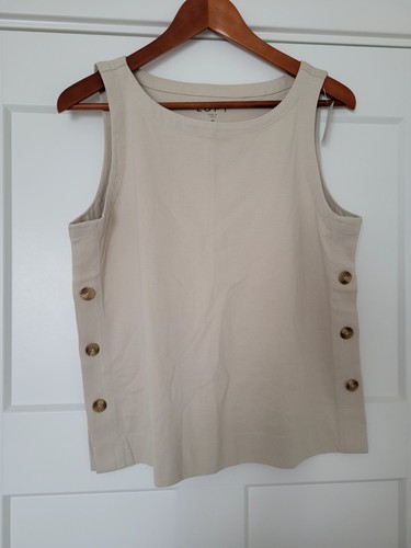 Loft beige sleeveless - beige,