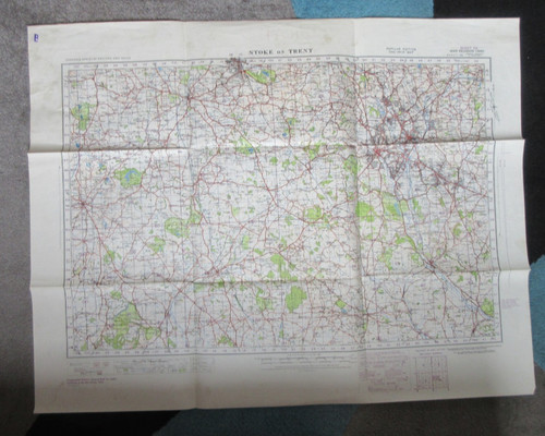 Orig ww2 war map stoke - ww2, on