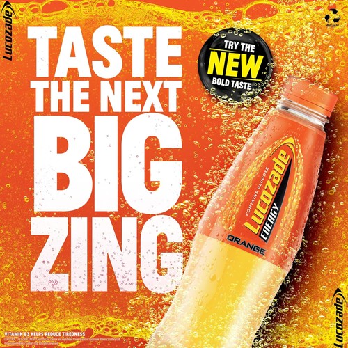 Lucozade energy orange bottle - lucozade,