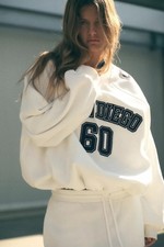 ZARA Varsity Tracksuit White