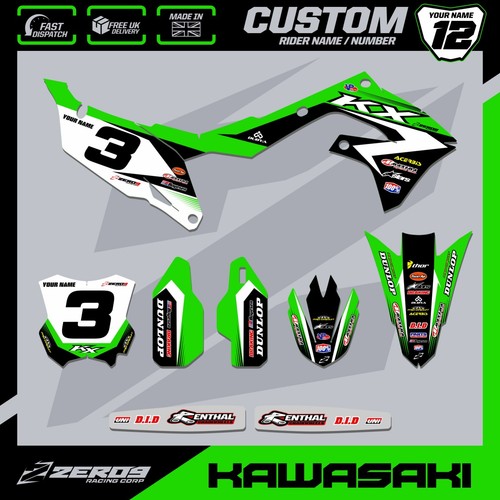 Kawasaki motocross graphics - kawasaki,
