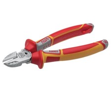 NWS 180mm 2-in-1 Electrician Wire & Screw Side Cutter Pliers, N1343-49-VDE-180SB