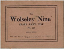 WOLSELEY 9 (NINE) CHASSIS