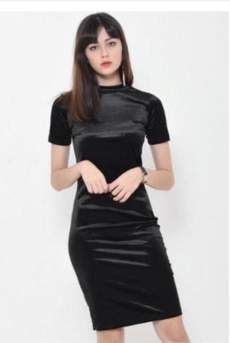 Zara black velvet velour - velvet,