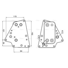 Oil Cooler For Saab 9-3 YS3F 1.9 TiD AVA 0650767 52985915 55197184 55197185