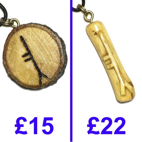 Ogham necklace oak stave - necklace,