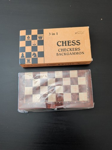 Wooden chess board and pieces - wooden,