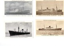 8x Vintage Union-Castle Line
