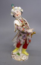 Superb 13 cm Meissen 1st Quality Porcelain Figure of Boy in Turkish clothing