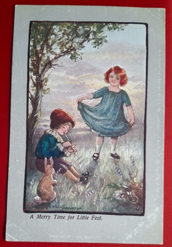 Vintage faulkner postcard - cw,