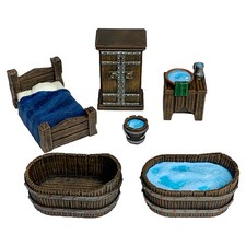 Bedroom Furniture / Tavern / Inn, D&D Hand-painted Wargaming Miniatures