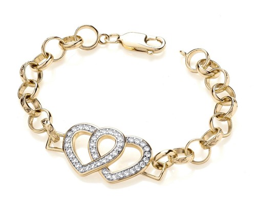 9ct gold silver diamond - silver,