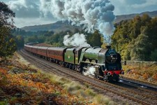 Steam Train Canvas Picture Print Wall Art