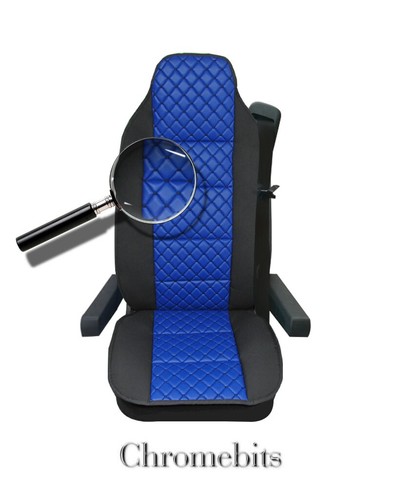 Blue leatherette premium - blue, &
