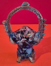 Murano Style Basket Glass