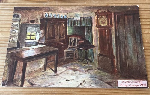 Burn cottage postcard - burn's,