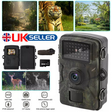 32GB Wildlife Trail Camera 4K 1080P Game Night Vision Outdoor Motion Hunting Cam