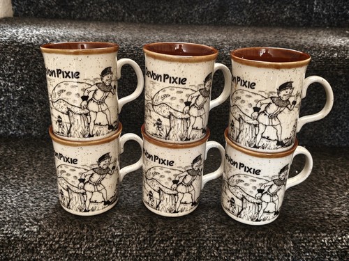 Vintage devon pixie mugs set - pixie,