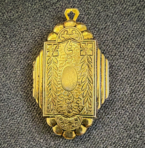 Vintage ornate gilt metal - ornate,